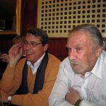 En el Café Gijón de Madrid, de izquierda a derecha: Juan Pastor y Manuel Álvarez Ortega.