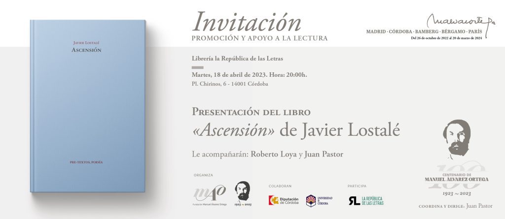 Presentación del libro “Ascensión” de Javier Lostalé